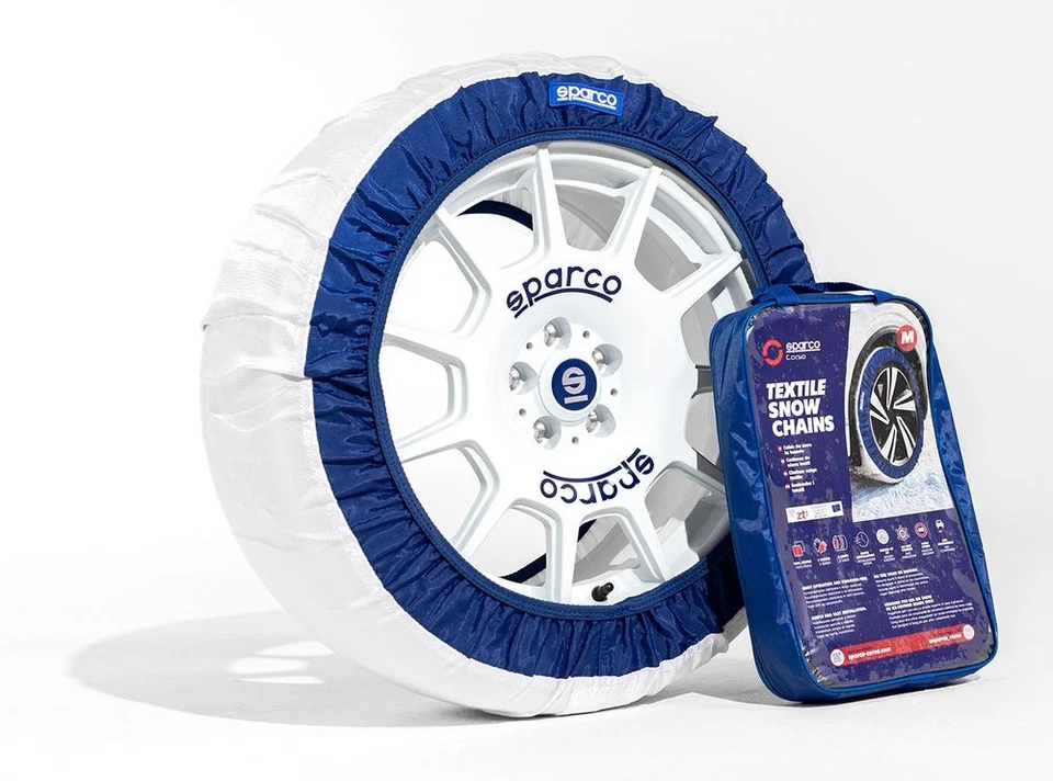 Set da 2 pezzi L di calze da neve per gomme in tessuto bianco SPARCO SPARCO - Imagen 2 de 4