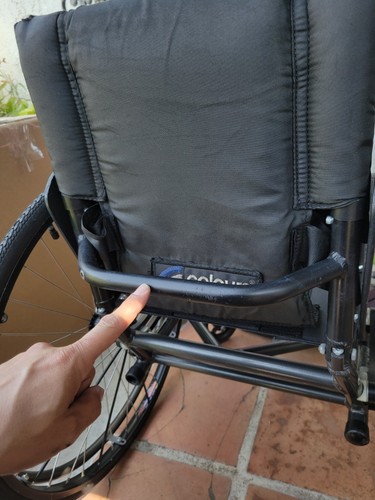 Wheelchair Push Cane Handles Hand Grip Colours Tilite Quickie Back Rest Mount - Picture 13 of 13