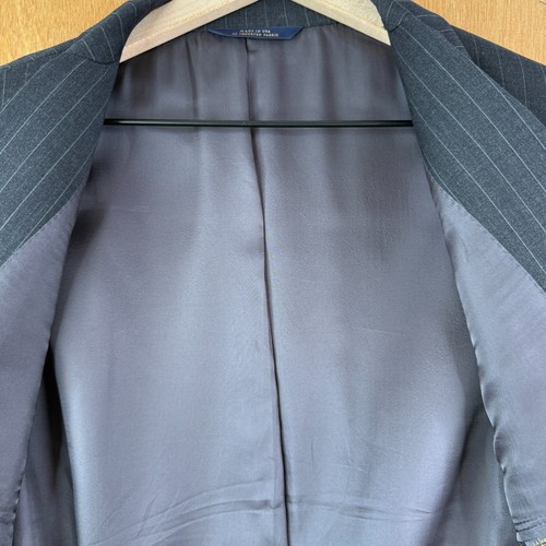 Brooks Brothers Suit Mens 44R Gray Pinstripe 2 Button Madison Estrato Canvas - Picture 13 of 22