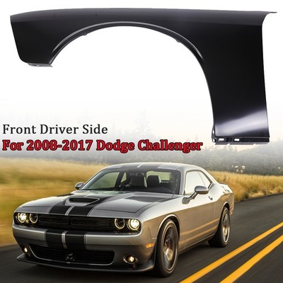 Black Fender For 2008-2023 Dodge Challenger Front Driver Side Primed Steel