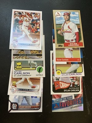 Dylan Carlson a lot of 10 different MLB cards St. Louis Cardinals