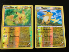 Pokémon Reverse Holo Generations Pikachu 26/83 Raichu 27/83 EX/NM Condition