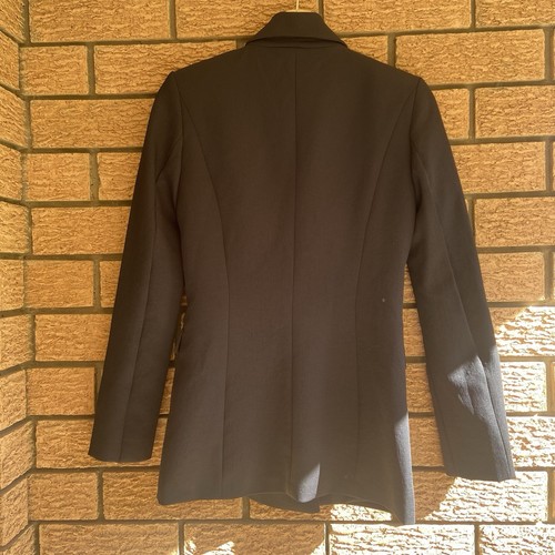 Kookai Black Oyster Blazer Size 34 Jacket Buttons Office Corporate Business Suit - Picture 2 of 5