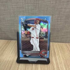 2025 Bowman Draft BDC-109 MASON NEVILLE 1st Chrome Sky Blue Refractor REDS