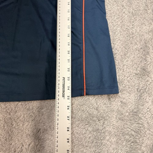 Peter Millar 1/4 Zip UPF 50+ Short Sleeve Shirt Womens XL Blue - Picture 7 of 7