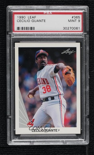 1990 Leaf Cecilio Guante #365 PSA 9 MINT