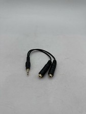 Belkin 3.5mm Audio Splitter Dual Headphone Speaker Jack Adapter Black