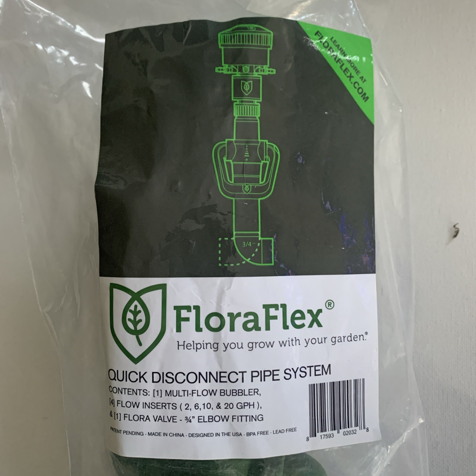 Flora Flex Quick Disconnect Pipe System Bubbler Flow Inserts Flora ...