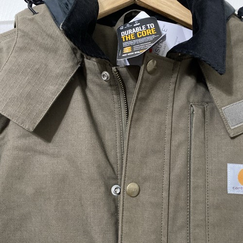 Nueva chaqueta aislante Carhartt Full Swing - Acero - Tela Cordura talla S para hombre - Imagen 4 de 22