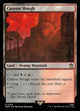 Canyon Slough 0259 Non Foil Rare Doctor Who Commander MTG Near Mint