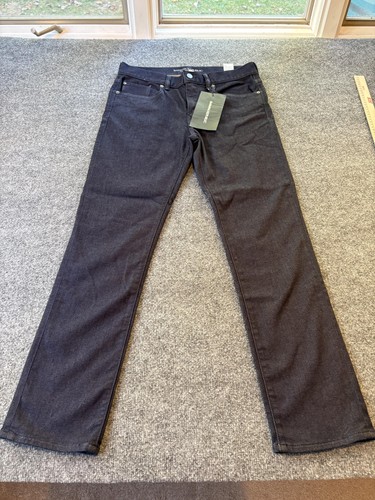 Jeans Banana Republic uomo 32x30 indaco scuro il viaggiatore slim elasticizzato nuovo con etichetta