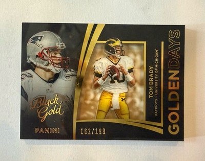 Panini 2015 Black Gold Tom Brady Golden Days Insert #GDA-12 Patriots 162/199