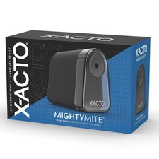 1 Count Mighty Mite Electric Pencil Sharpener Black Pencil Saver SafeStart