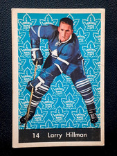 LARRY HILLMAN 1961-62 PARKHURST NHL HOCKEY 61-62 #14 VG+/VGEX          90093