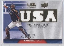 2009 USA Baseball Box Set Triple Jersey National Team Yasmani Grandal 8n1