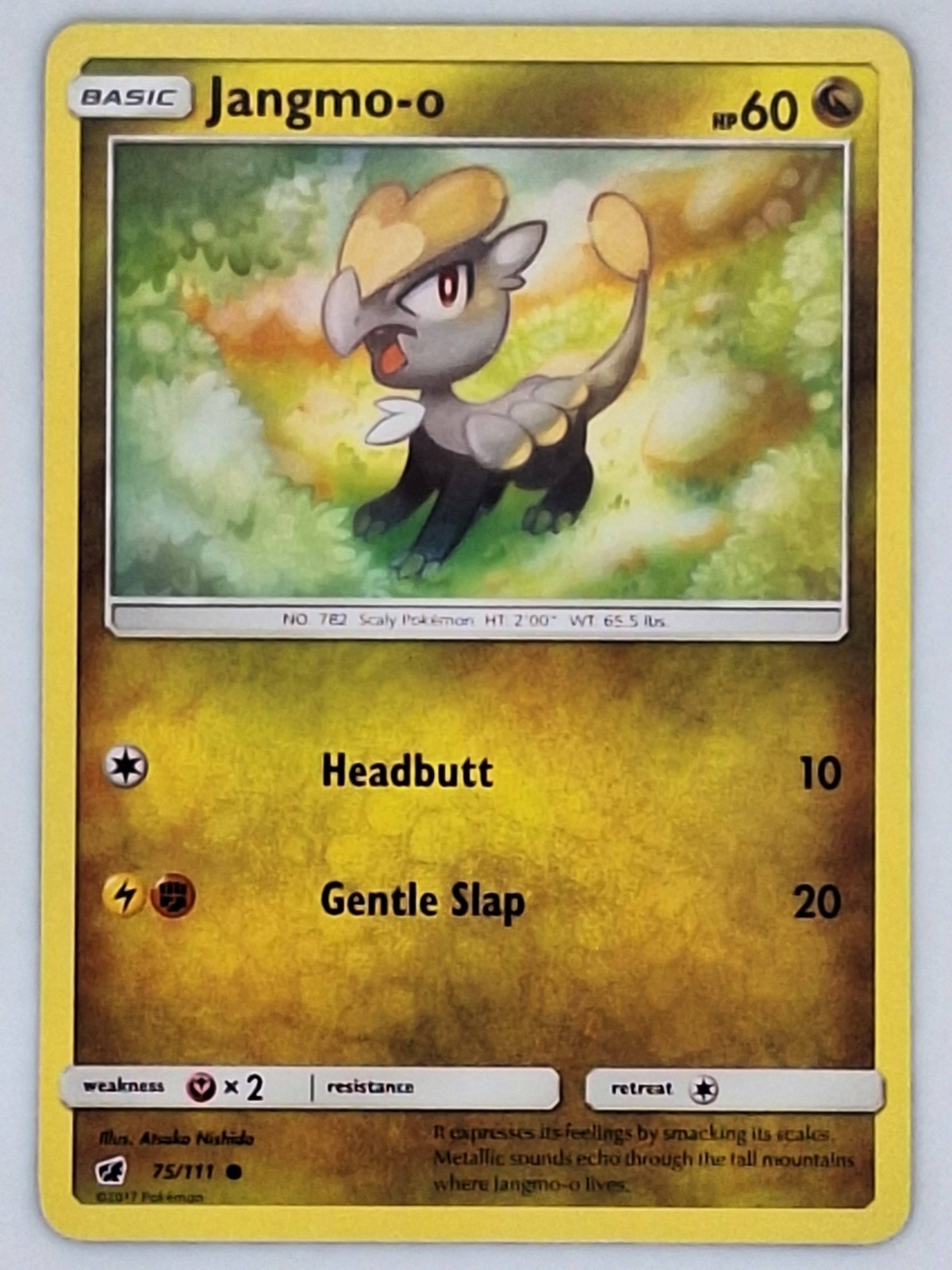 Jangmo-o 75/111 Pokemon - Sun & Moon Crimson Invasion MP
