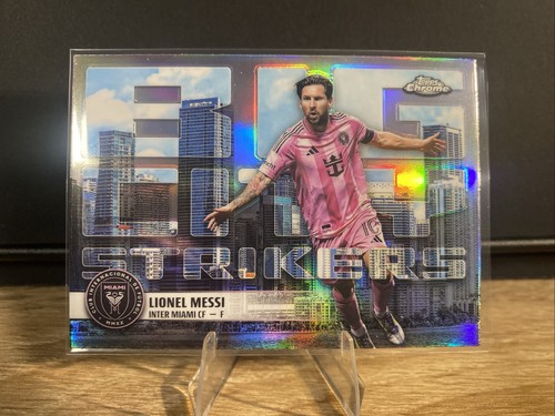 2025 Topps Chrome MLS #BCS-10 Lionel Messi Big City Strikers Refractor
