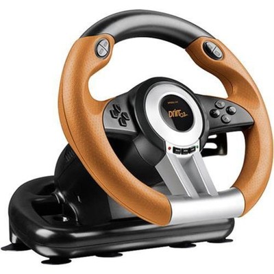 Speedlink DRIFT O.Z. Racing Wheel PC Lenkrad Schaltknauf Pedale SL-6695-BKOR-01