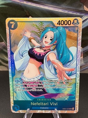 Nefeltari Vivi EB04-025 SR The Azure Sea's Seven Foil One Piece Card Game