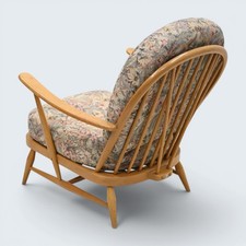 Ercol Windsor Easy Chair Model 203 1970s Blue Label Light Finish FREE Delivery