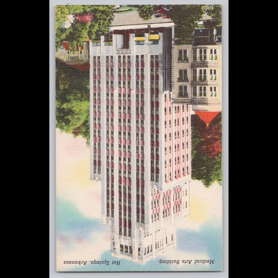 #ad #ad Antique Postcard Medical Arts Building Hot Springs Arkansas $17.99