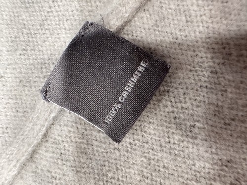 NEIMAN MARCUS Gr. Medium The Cashmere Collection Strickjacke vorne offen elfenbeinfarben - Bild 7 von 8