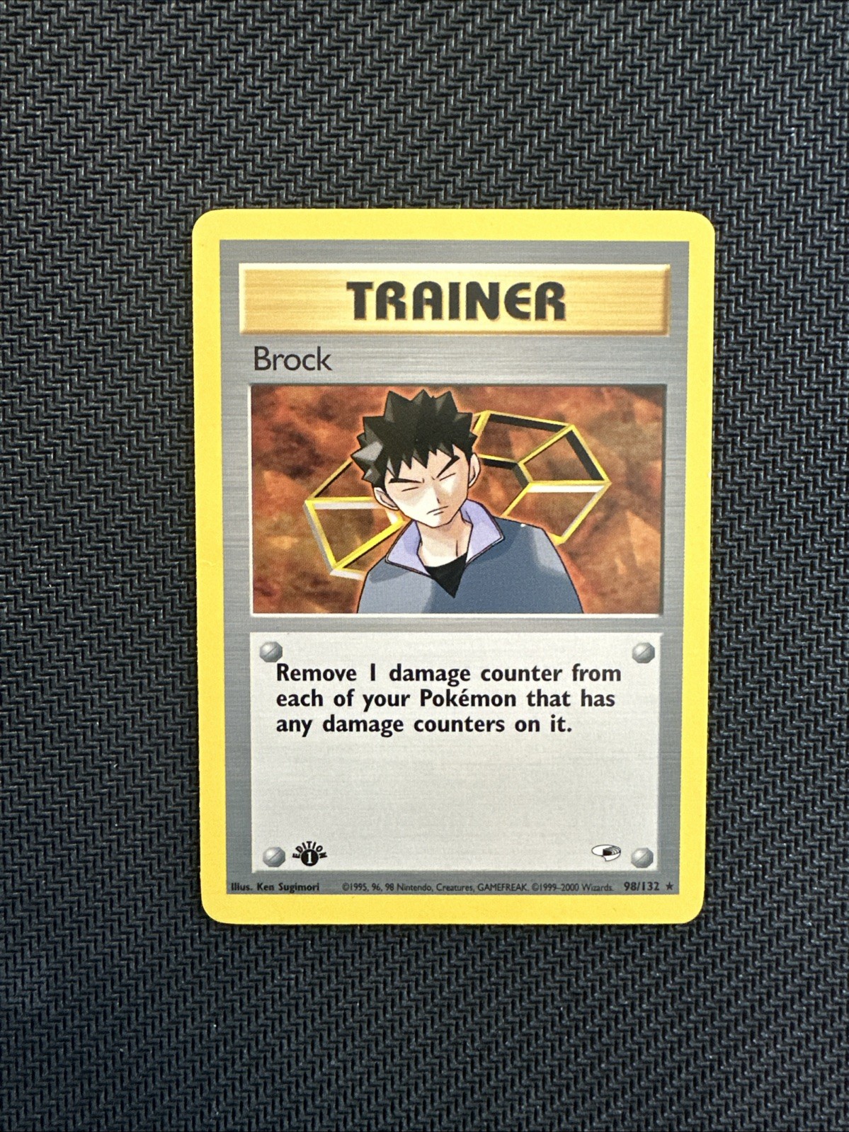 1st Edition Brock Trainer Rare 98/132 - Gym Heroes
