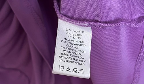 Susan Graver | Rüschen flüssiges Strick Top Gr. Medium lila Stretch Lagenlook - Bild 4 von 6