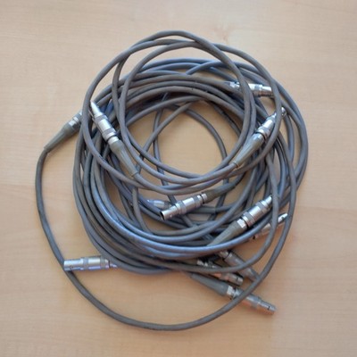6x Lemo Patchkabel 1 Meter grau Steckfeld Kabel Lemosa