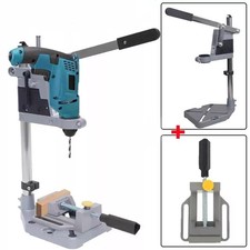 Adjustable Hand Drilling Press Stand Workbench Pillar Clamp + Drill Press Vice