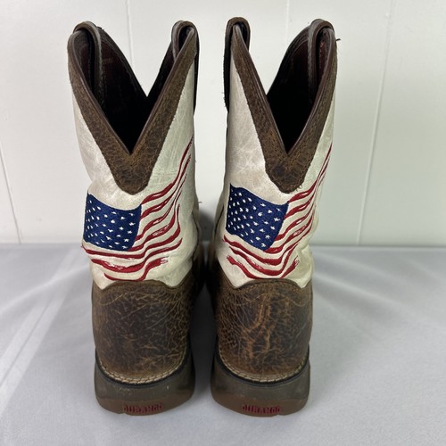 Durango Boys' Rebel Distressed Flag Western Boot - Square Toe - DBT0234Y—Sz 4M - Picture 6 of 9