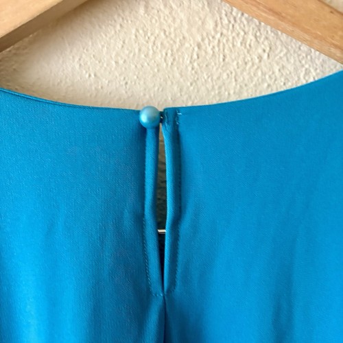 Joan Rivers Kaftan Teal Blue Embroidered Floral Women’s Petite 1X Artsy Bohemian - Picture 9 of 12