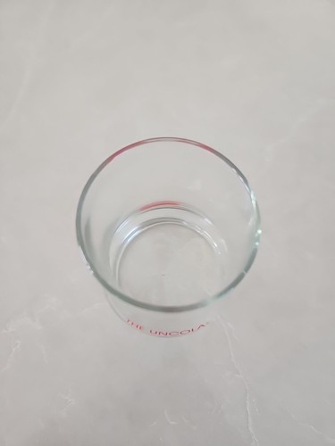 Bicchiere vintage 7UP vetro UNCOLA capovolto retrò vetro bibite bevande memorabilia bar - Foto 3 di 3
