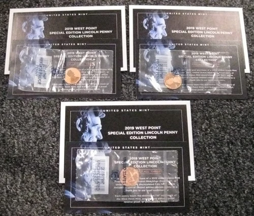 2019-W Reverse Proof, Proof, & Uncirculated Lincoln Cent set with COA & Envelope