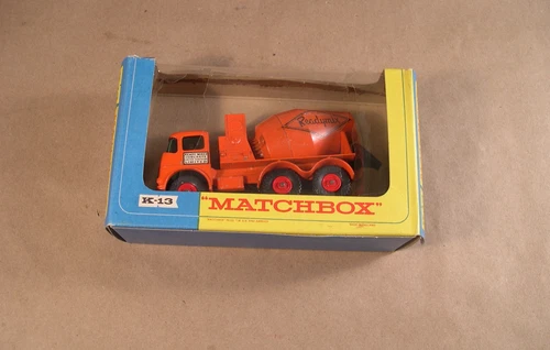 1963 Matchbox / Lesney King Size Die-Cast Model K-13 Ready Mix Concrete with Box