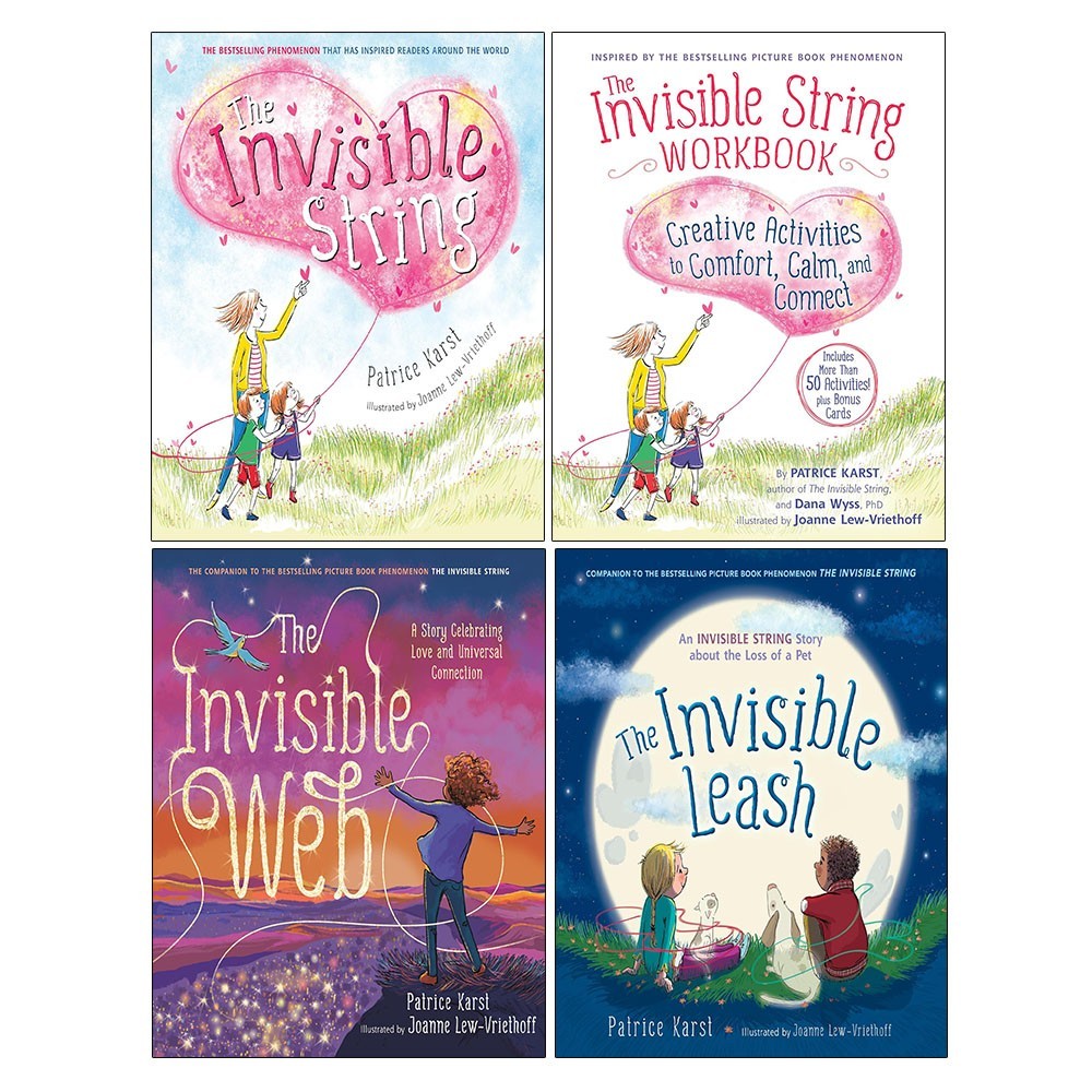 Invisible String Series 1-4 Books Set by Patrice Karst Invisible Leash, Web