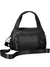 Samantha Brown To-Go Travel Hobo Bag with Removable Crossbody Strap- Black