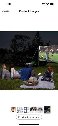 Schermo e Supporto per Proiettore, Schermo di Proiezione Pieghevole e Portatile 120 Pollici - Foto 6 di 6