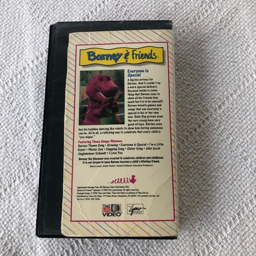 Barney & Friends Everyone Is Special VHS The Lyons Group Time Life Video 1992 - Picture 2 of 5