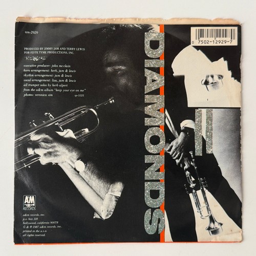 Herb Alpert - Diamonds 7" Single 1987 A&M Jazz Funk 45 RPM - Imagen 2 de 4