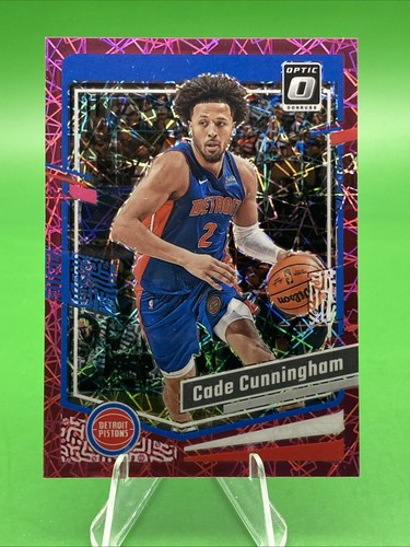 2023-24 Donruss Optic Pink Velocity #90 Cade Cunningham/79 - Imagen 1 de 2