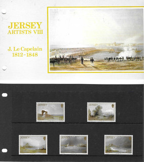 Jersey Presentation Pack Artists VIII J Le Capelain 1987 (1037)