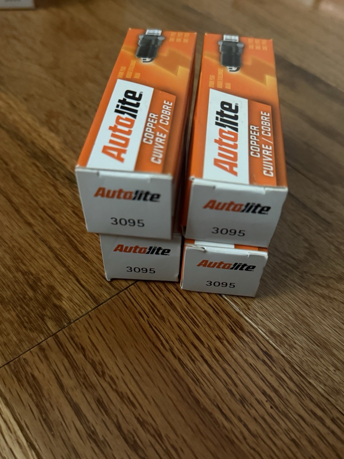 4 New Autolite Spark Plugs 3095