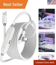 Next-Gen 20FT Charging Cable for Meta Quest 3, Oculus & Pico 4 - Fast & Flexible