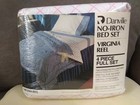 4 PC full sheet bed set Danville no iron Virginia reel 128 threads vintage — photo 1