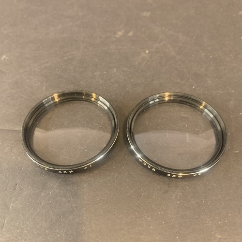 43mm Genuine OEM Hoya 43 mm +1 & +2 Glass Lens Filter Japan - Picture 2 of 8