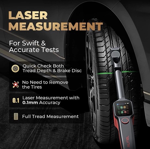 Autel MaxiTPMS TBE200E Laser Tire Tread Depth & Brake Disc Wear Tester Examiner - Bild 6 von 13
