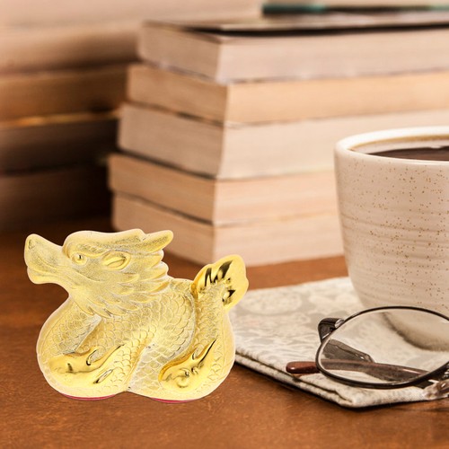 Ceramic Dragon Figurine Desk Accessories Home Decoration Sculpture - Picture 2 of 12