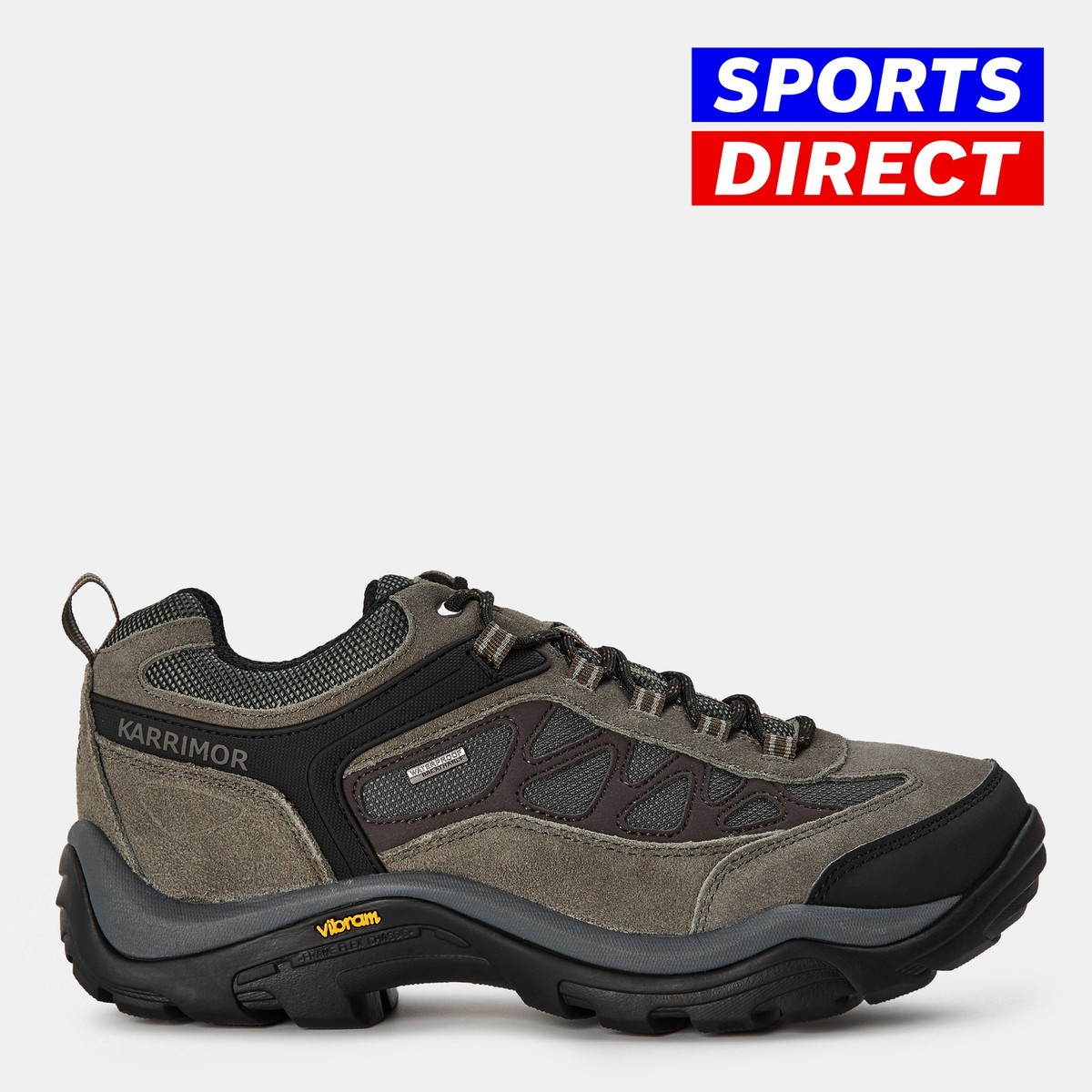 Karrimor Mens Aspen Low Walking Shoes Waterproof Lace Up 