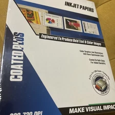 Sharprint Inkjet Papers Coated Plus  300 -  720 DPI 8 1/2 X 11 Count 200 Free 🎁